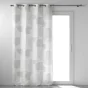 Rideau a oeillets 140 x 260 cm polyester imprime esquisse Blanc