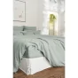 Cache-Sommier 180 x 200 cm – 100% Lin Lavé Soline Blanc
