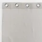 Voilage à oeillets 140 x 240 cm liseré blanc Louise Beige