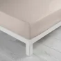 Drap housse 140 x 190 cm bonnet 30 cm Mmicrofibre Oscar Naturel
