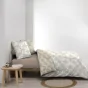 Parure de couette réversible + 240 x 220 cm coton 57 fils + 2 taies Oliana