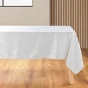 Nappe rectangle 140 x 300 cm jacquard flocons Blanc