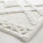 Tapis de bain 50 x 80 cm coton jacquard tufte gladis Sans