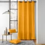 Rideau a oeillets 135 x 260 cm coton recyclé Twily Jaune