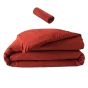 Pack parure en percale 78 fils 240 x 220 cm + DH 140x190 Tomette