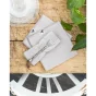 Lot de 3 serviettes gaze de coton 40 x 40 cm gaia nuage Gris