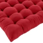 Assise matelassee 38 x 38 cm coton/polyester recycle grs twily Rouge