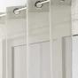 Voilage à oeillets 140 x 240 cm liseré blanc Louise Beige