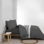 Housse de couette imprimé 260 x 240 cm 100% coton + 2 taies Bonnie