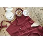 Tablier serveur gaze de coton 45 x 80 cm Gaia Bordeaux