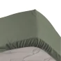 Drap housse 1 personne bonnet 30 cm 90 x 190 cm percale uni 78 fils Kaki