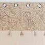 Lot de 2 rideaux à œillets 140 x 240 cm en polycoton - Modèle Solea Or