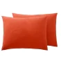 Pack Housse de couette 240 x 220 cm Gaze de coton + drap housse 140x190 Terracotta