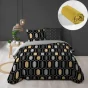 Pack housse de couette 220x240 cm Calidor + drap housse 140x190x30 Ocre
