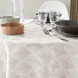 Nappe ronde (0) 180 cm polyester imprime kalini Naturel