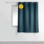 Lot de 2 rideaux petite hauteur 140 x 180 cm Polyester Essentiel Marine
