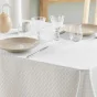 Nappe rectangle 140 x 240 cm jacquard artea Taupe