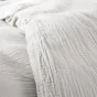 Pack Housse de couette 140 x 200 cm Gaze de coton  + drap housse 90 Perle