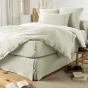 Drap Housse Double Gaze de Coton Vert d'eau – 180 x 200 cm – Bonnet 30 cm