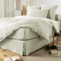 Taie de traversin gaze de coton Bio 85 x 185 cm vert d'eau
