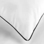 Parure de lit 240 x 220 cm Linette en coton lavé 57 fils Blanc