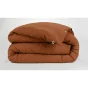 Housse de couette chaude en flanelle 260 x 240 cm Candice Orange