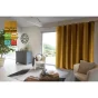 Rideau luxe baie vitrée occultant + isolant polaire L280 x H260 cm Inuit Jaune