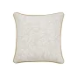 Coussin dehous compr passepoil 45 x 45 cm polycoton imprime+jute naya Naturel