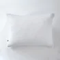 Taie d'oreiller brodée en gaze de coton 50 x 70 cm Gaïa Boho Blanc