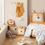 Coussin compresse 40 x 40 cm coton imprime loumba des. place Sans