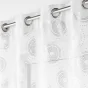 Lot de 2 Voilages a oeillets 140 x 240 cm sablés  imprimés metallisé Milo Argent