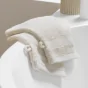 2 gants de toilette 15 x 21 cm eponge unie elegance Sable