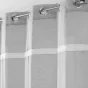 Panneau a oeillets 140 x 240 cm effet lin tisse fantaisie everest Gris