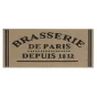 Tapis anti dérapant rectangle 50 x 120 cm bouclette Troquet