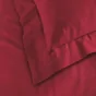 Taie d'oreiller 50 x 70 cm uni 57 fils lina  +point bourdon Marsala