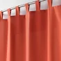 Lot de 2 Rideaux à passant 140 x 260 cm Essentiel Terracotta