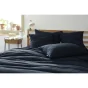 Taie d'oreiller gaze de coton tissée 60 x 60 cm gaïa mix Bleu marine