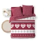 Housse de couette 240 x 220 cm coton 42 fils + 2 taies Alpage