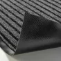 Tapis rectangle 80 x 120 cm anti-poussière grattoir Toscan - Noir/Gris