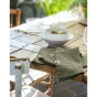 Lot de 3 serviettes gaze de coton 40 x 40 cm gaia romarin Kaki