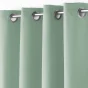 Rideau à oeillets 140 x 260 cm Polyester Essentiel Vert sauge
