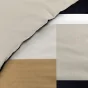 Pack Housse de Couette 260 x 240 cm en Percale +Drap Housse Beige 160x200 Ulysse
