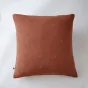 Taie d'oreiller brodée en gaze de coton 60 x 60 cm Gaïa Boho Terracotta