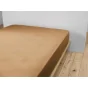 Drap Housse Double Gaze de Coton Camel – 200 x 200 cm – Bonnet 30 cm