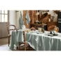 Nappe rectangle 170 x 350 cm lin lavé soline eucalyptus