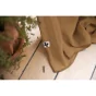 Lot de 2 rideaux 140 x 300 cm réglables double gaze de coton Camel