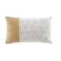 Coussin dehous. compresse 30 x 50 cm polycoton imp.+imit. raphia lesly des place Sans