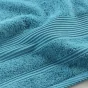 Drap de bain 90 x 150 cm eponge unie tendresse Bleu Paon