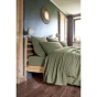 Drap plat 240 x 300 cm Double gaze de coton luxe Gaïa Romarin