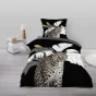 Pack parure de couette enfant Rexa 140 x 200 cm + drap housse 90 x 190 x 30 cm Gris
